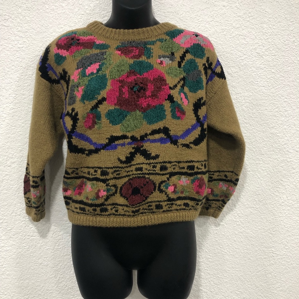 Vintage Cropped Kitty Hawk Sweater